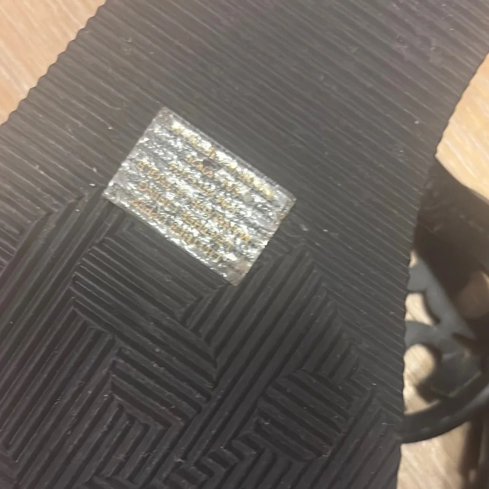 Tory Burch Black Logo Thong Sandals *13M*